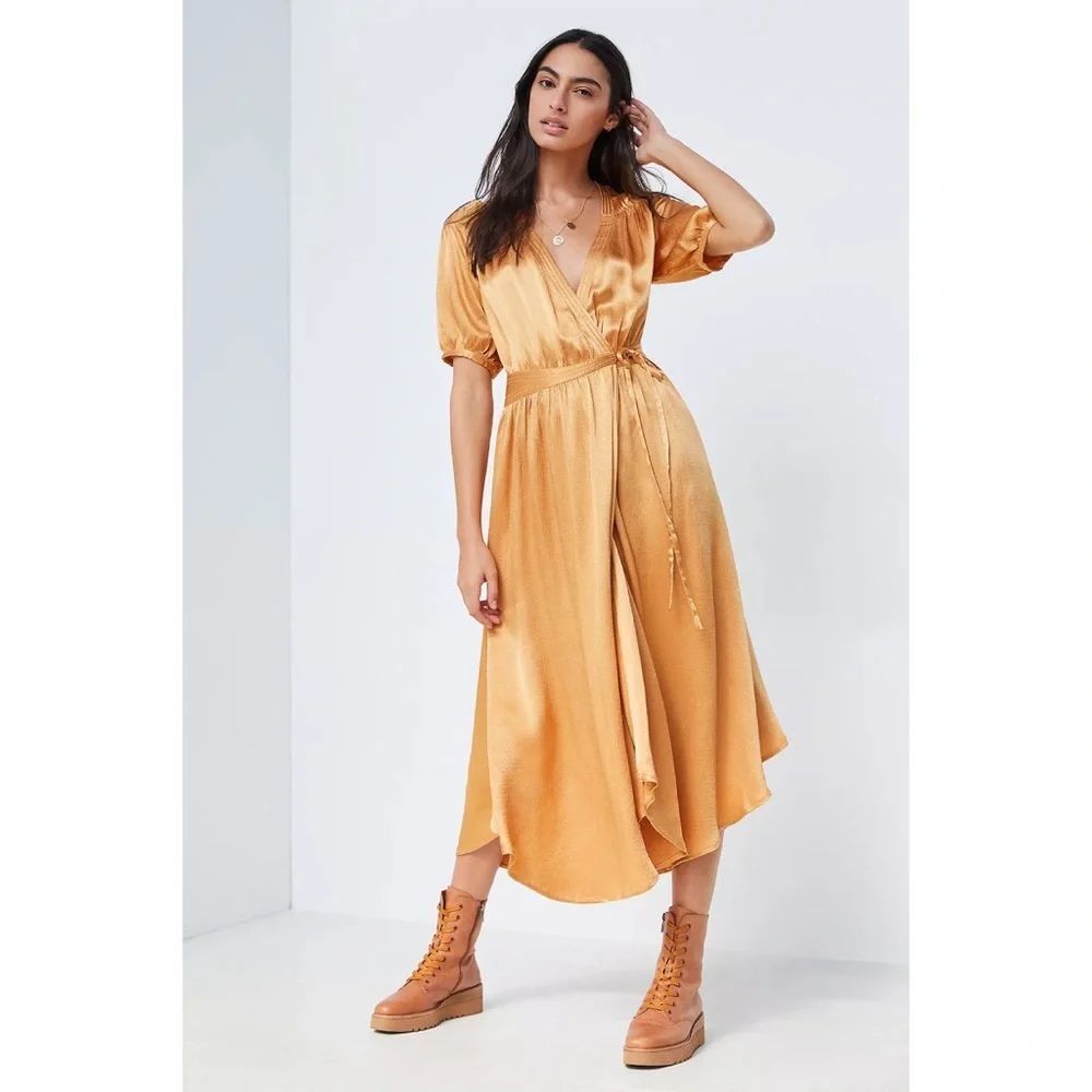 Anthropologie Maeve Katrina Midi Wrap Dress